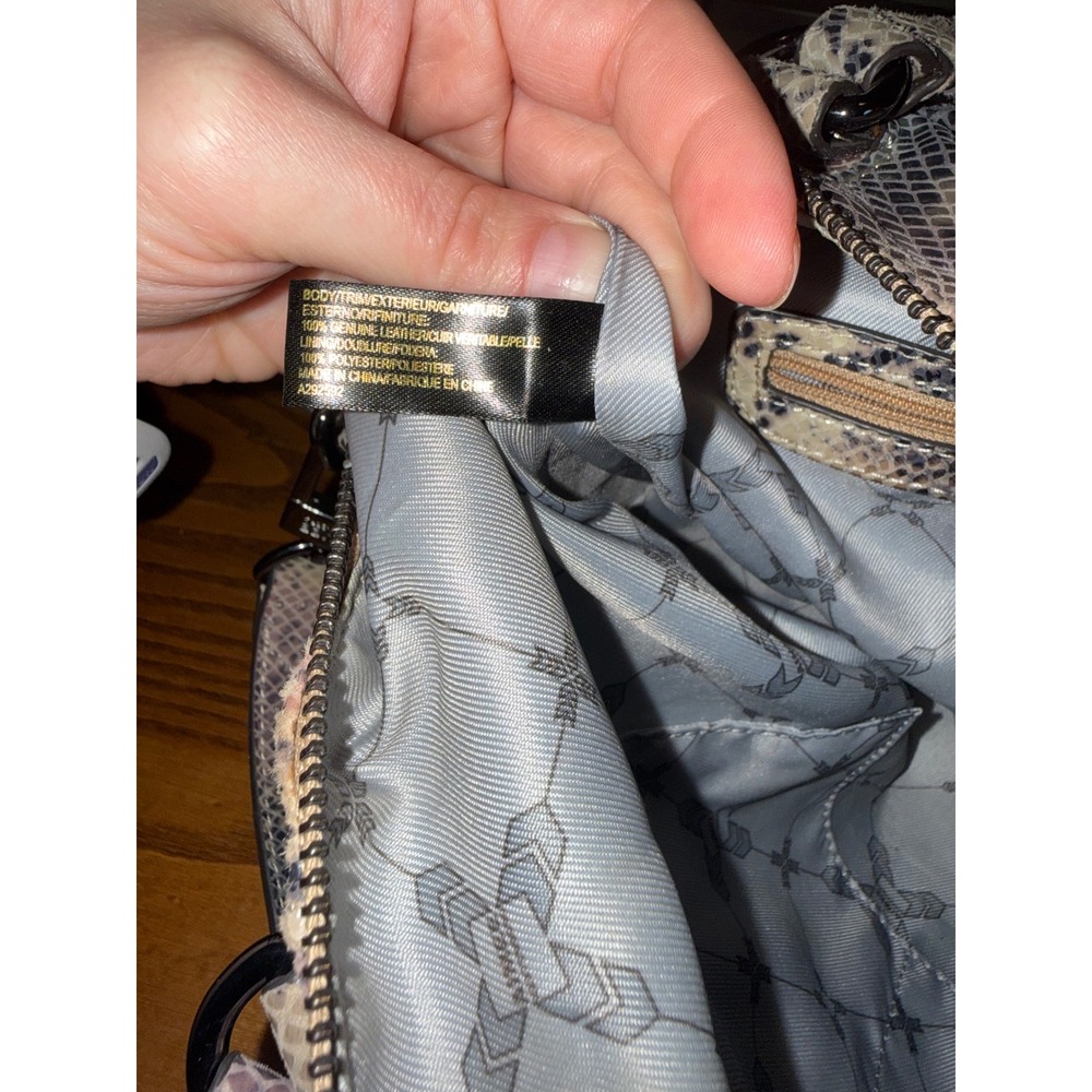 Aimee Kestenberg Tamitha Mini Satchel Snake Embossed Leather Crossbody Bag Multi - Picture 11 of 12